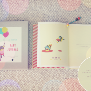 Wunderschön designtes Baby Journal als Geschenk oder für's eigene Kind