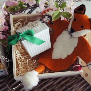 Ostergeschenk Fuchs Handpuppe