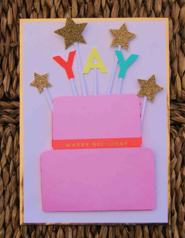 Kuchen Geburtstagskarte 3D