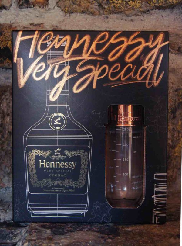Hennessy Cognac Spezialedition mit Shaker