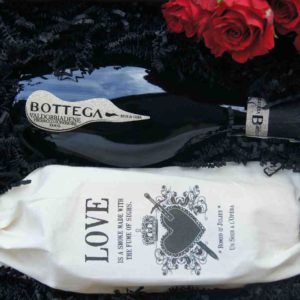 Bottega DOCG Prosecco und LOVE Kerze senden zum Valentinstag