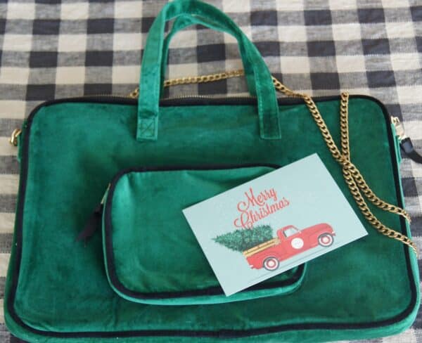 Bag-All new Laptop Case green velvet