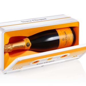 Champagner Geschenk in der Retro Kassetten Box