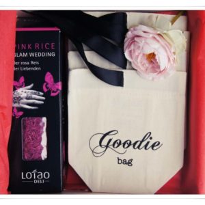 Hochzeitsgeschenk Reis und Goodie bag