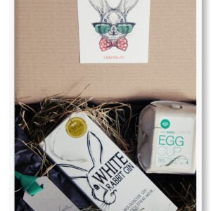 Geschenkbox Ostern mit Gin und Eierbechern